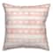 Simple Watercolor Stripe Heart Pattern Throw Pillow
